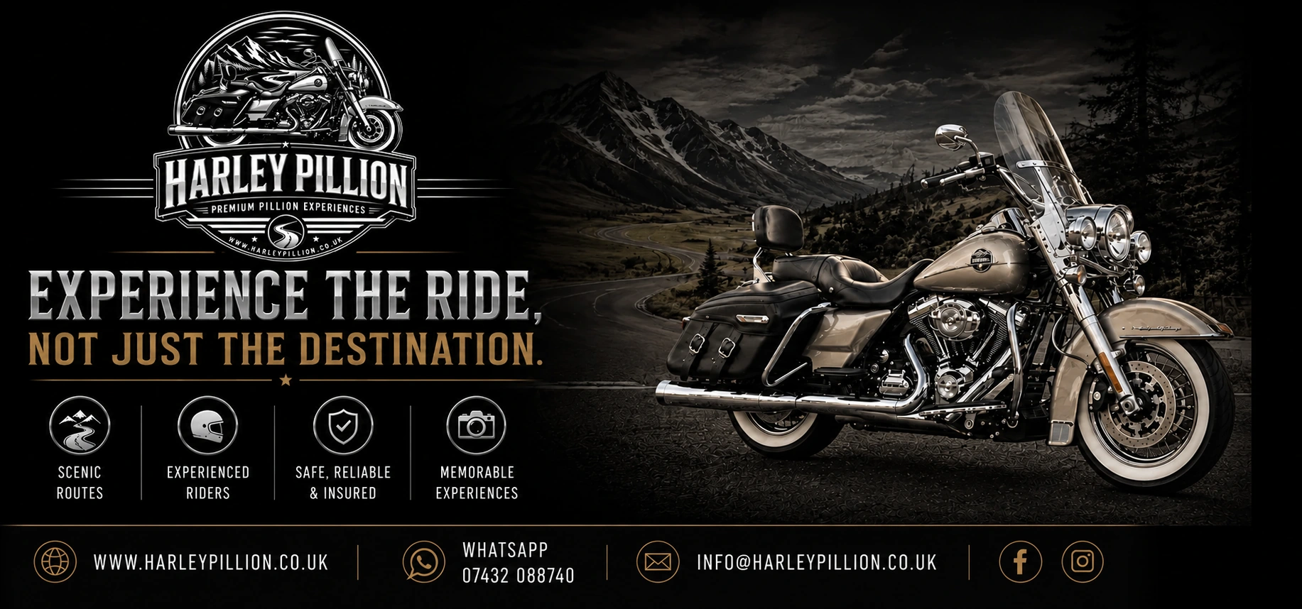 Harley Pillion Ride It Forward experience